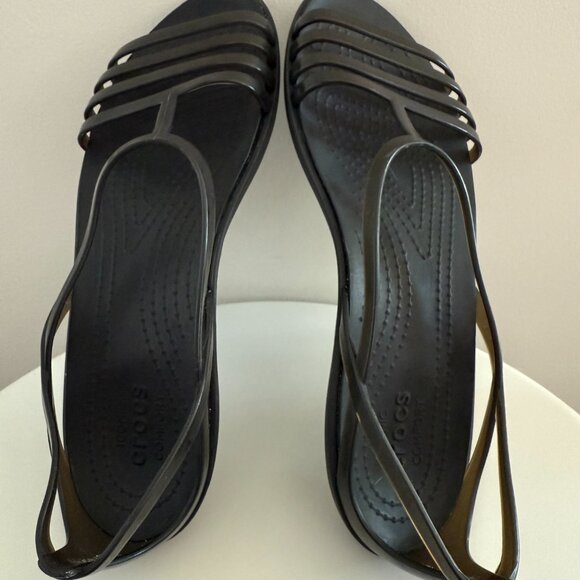 Crocs - Black - Isabella Sandals - Size 8 - Picture 5 of 8